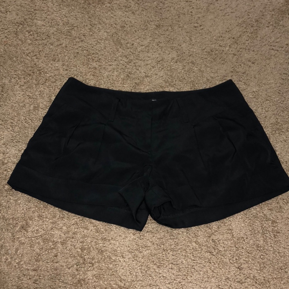 Express Black Pleated Shorts